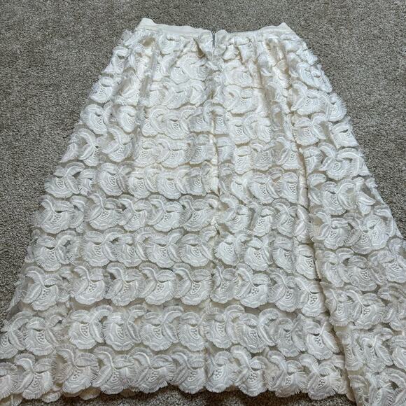 Make Jardin Tulle And Appliqué Cream Skirt Size 8 - Picture 2 of 4